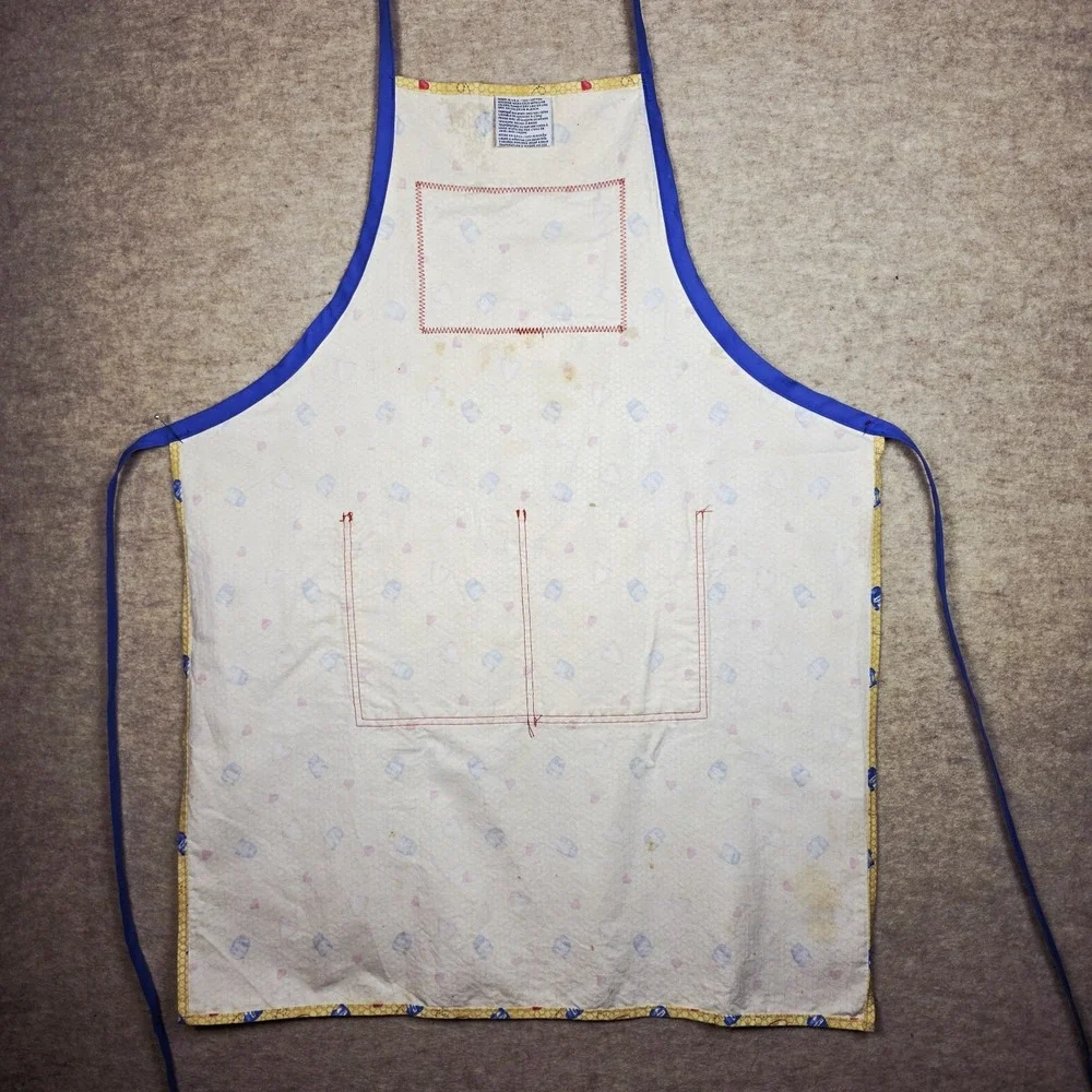 Vintage Winnie the Pooh Cooking‎ Apron Tigger  Piglet Yellow 1990s 100% Cotton